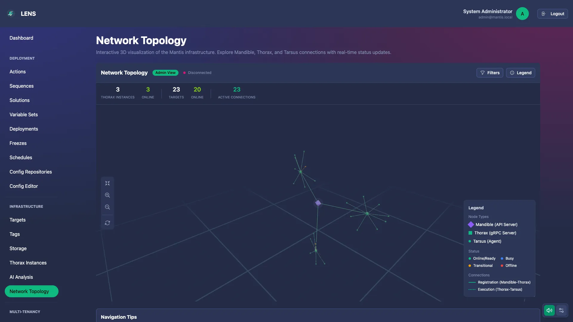 Reliability & Scale — Mantis screenshot